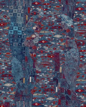 Обои с абстрактным рисунком Academy a tribute to Gustav Klimt 25681 изображение 0